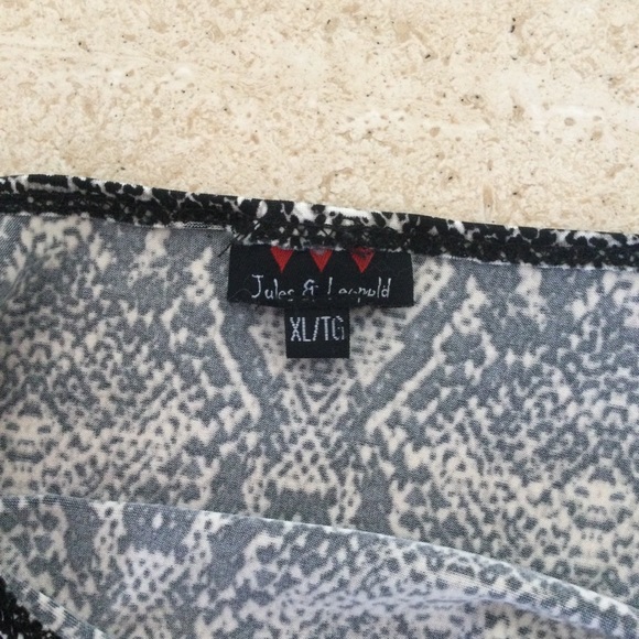 Jules & Leopold leopard print dress rouch sides XL - Picture 5 of 5